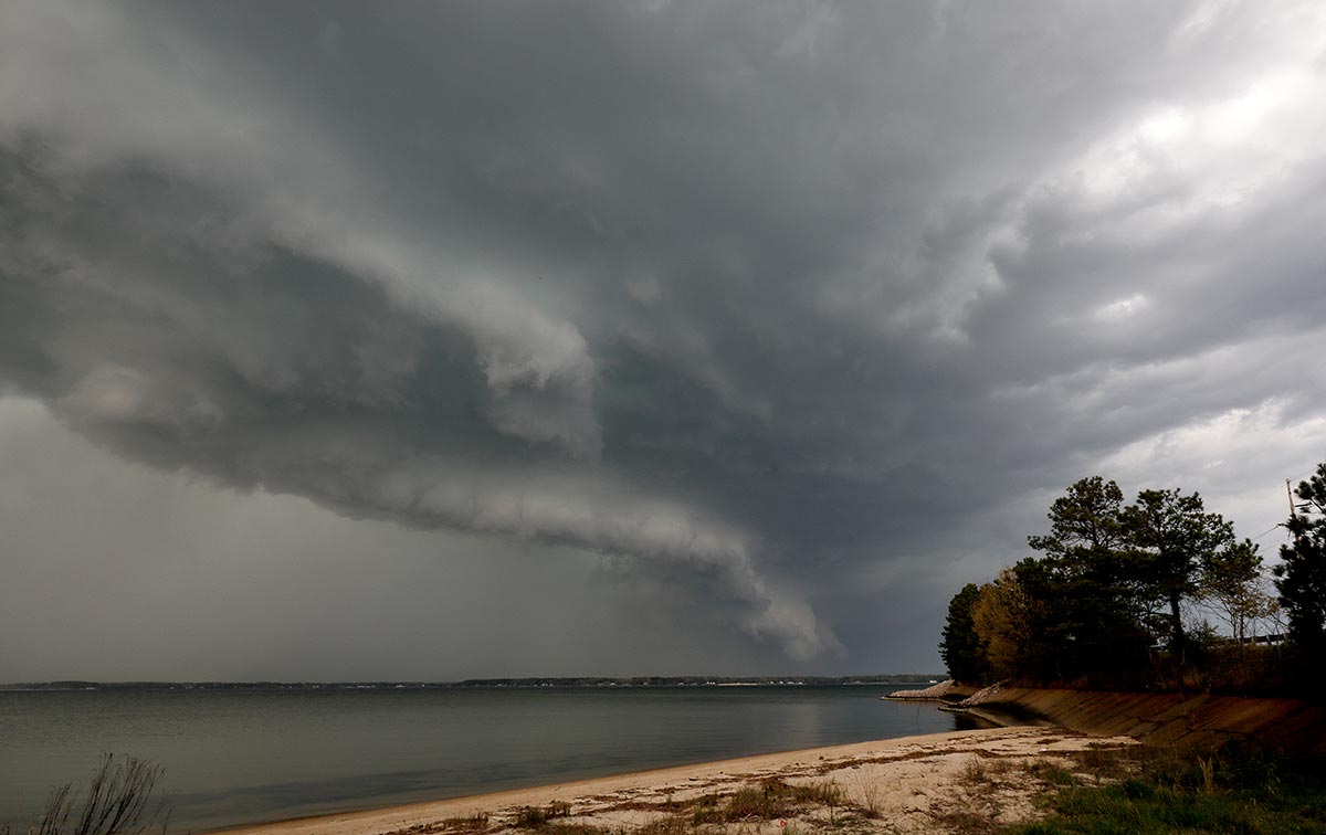 Storm over the Rappahannock River.