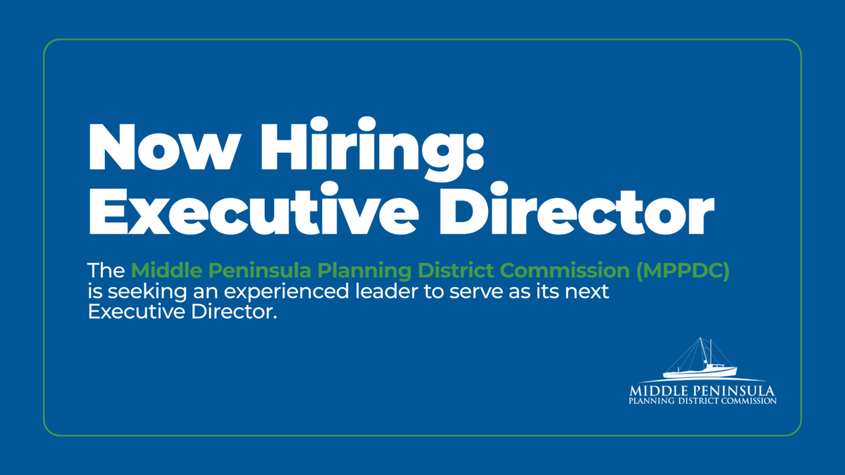 MPPDC Executive Director graphic announcing hiring.